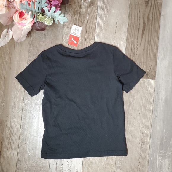 NWT Puma Sportswear Black Graphic T-Shirt Boys Size 4 - Picture 9 of 10